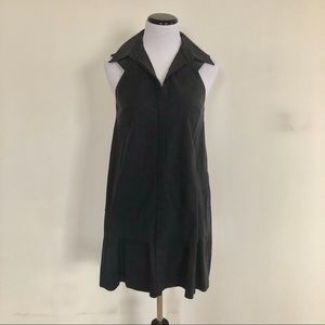 Kit and Ace Navy Sleeveless Shirt Dress